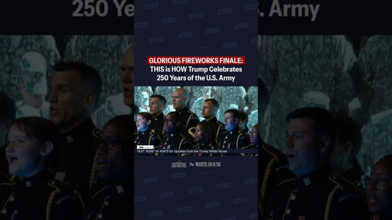 GLORIOUS FIREWORKS FINALE: THIS is HOW President Trump Celebrates 250 Years of the U.S. Army
