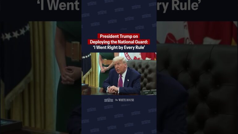 POTUS speaks on deploying the National Guard to California: 'I went right by every rule.'