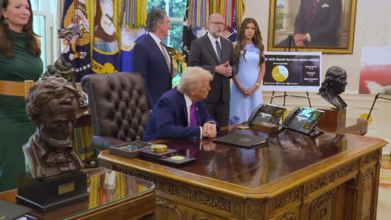 President Trump Attends a Briefing on the 2025 Hurricane and Wildfire Season Outlook & Preparedness