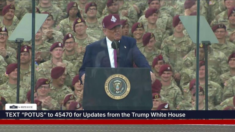 President Trump Delivers Remarks at Fort Bragg