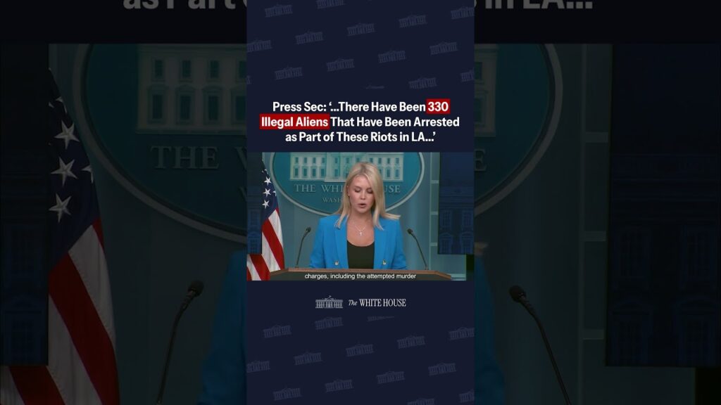 Press Sec: ‘There Have Been 330 Illegal Aliens That Have Been Arrested as Part of These Riots in LA"