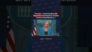 Press Sec: ‘There Have Been 330 Illegal Aliens That Have Been Arrested as Part of These Riots in LA"
