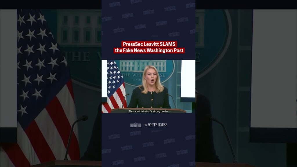 Press Secretary Karoline Leavitt SLAMS the Washington Post.