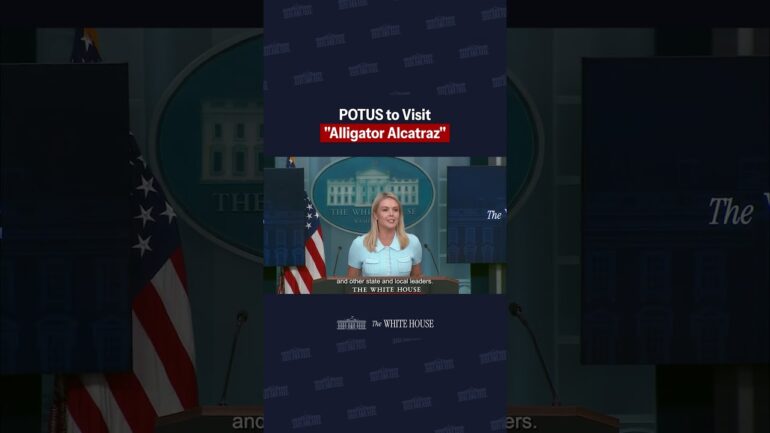 Press Secretary Karoline Leavitt previews President Trump's upcoming trip to "Alligator Alcatraz"