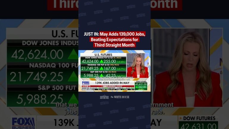 THE TRUMP EFFECT: 139,000 jobs added in May, surpassing expectations