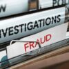Files labeled investigations and Fraud in folder