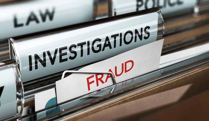 Files labeled investigations and Fraud in folder
