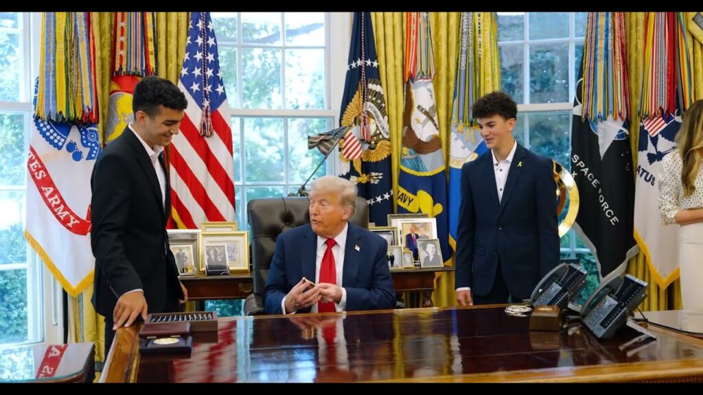 President Trump Welcomes Edan Alexander to the Oval Office