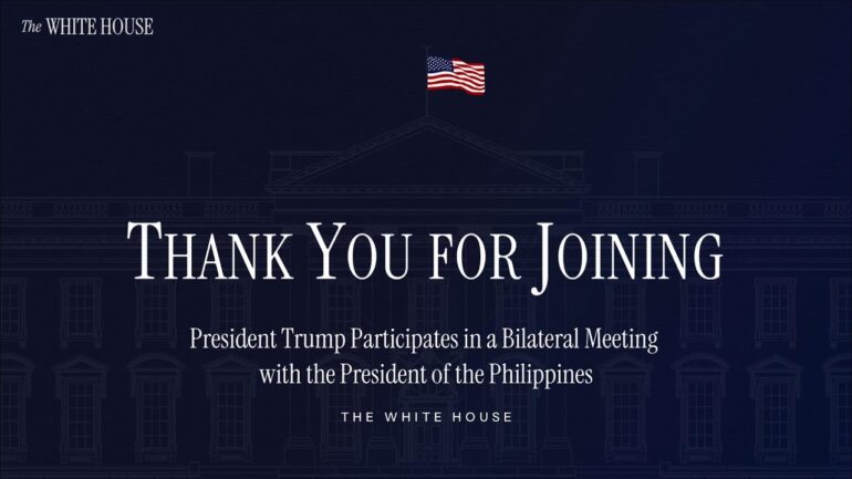 President Trump Participates in a Bilateral Meeting with the President of the Philippines