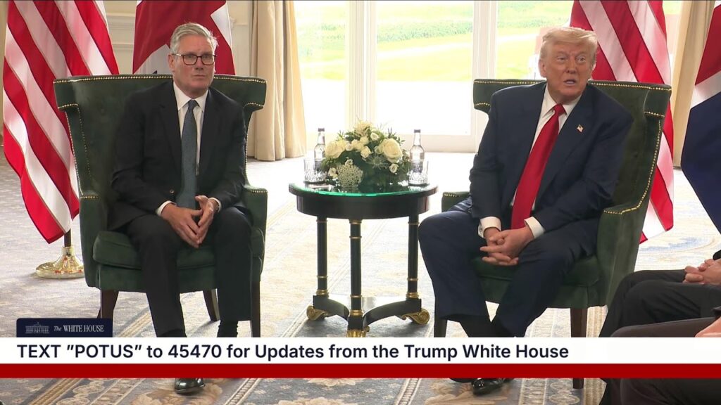 President Trump Participates in a Bilateral Meeting with the Prime Minister of the United Kingdom