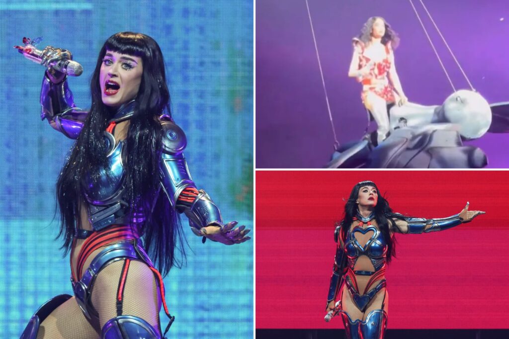 Gossip & rumors: katy perry left dangling midair after stage