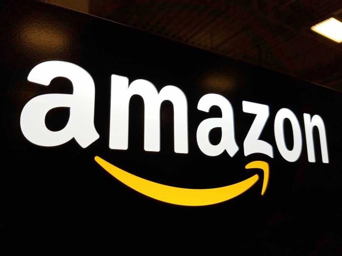 Amazon logo with a yellow smile arrow