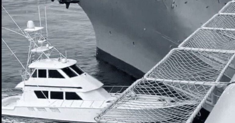 Captain Of Private Boat Arrested After Running Into USS Midway * 100PercentFedUp.com * by Anthony