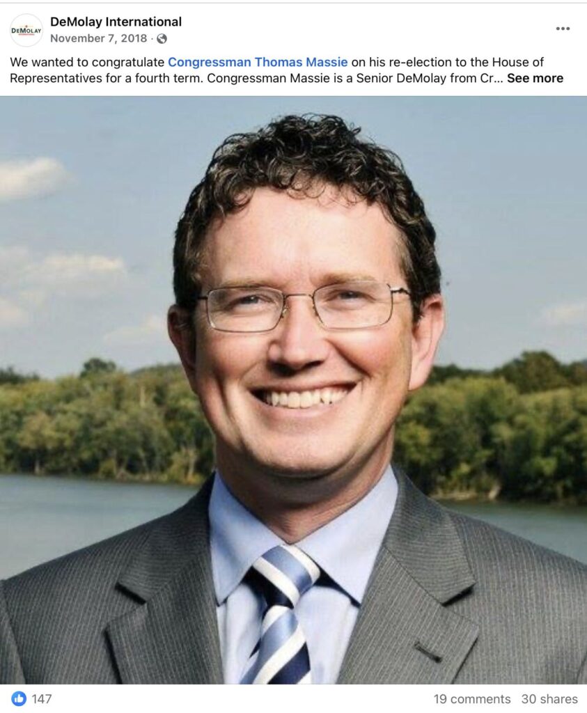 Is Thomas Massie a Freemason Member of DeMolay International? * 100PercentFedUp.com * by Noah