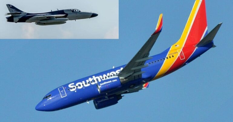 Southwest Flight NOSE DIVES 500 FT to Avoid Hawk Hunter * 100PercentFedUp.com * by M Winger