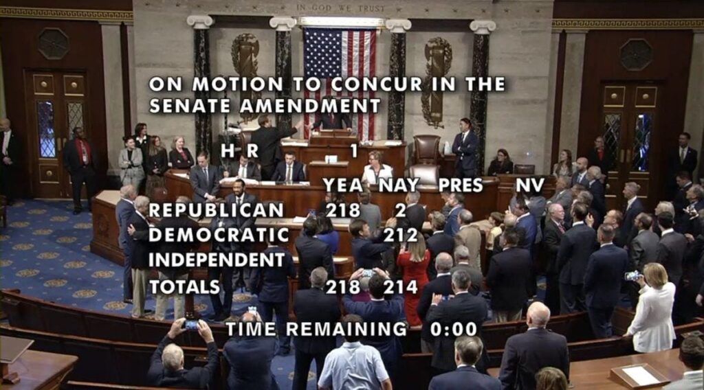 The Big, Beautiful Bill Passes The House, Heads To Trump For Signature! (Two Republicans Vote No) * 100PercentFedUp.com * by Noah