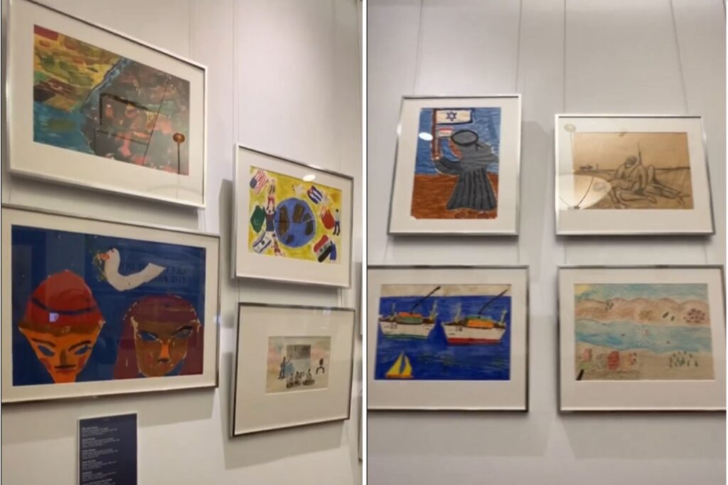 Politics: artwork from arab and israeli children proves that peace