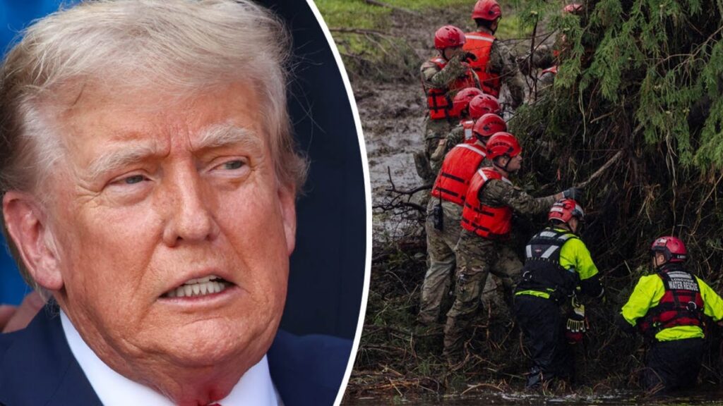 BREAKING: President Trump Surveys Flood Damage in Texas with First Lady