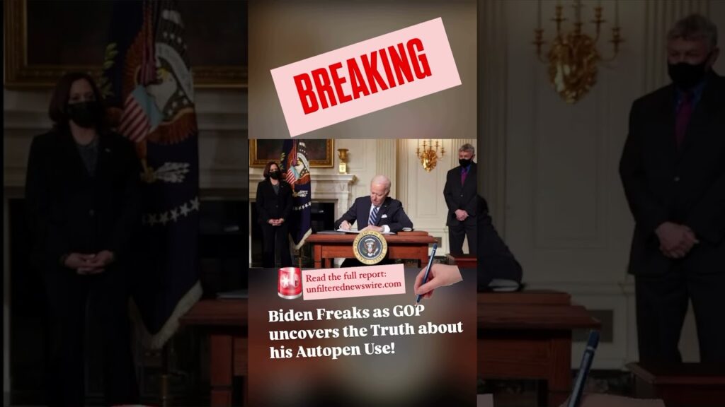 Biden Freaks as GOP uncovers the Truth about his AutoPen Use! Read: https://unfilterednewswire.com