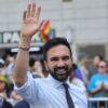 Zohran Mamdani, NYC mayoral candidate, at the NYC Pride March