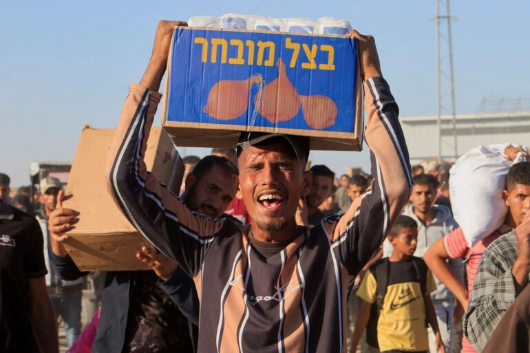 Politics: lefty groups are actually blaming israel and gazan aid