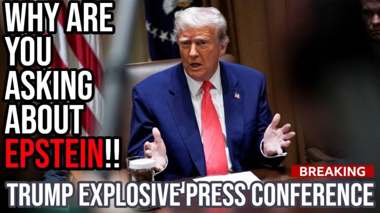 SHOCK: Trump SNAPS at Reporter Asking about Jeffery Epstein but Why?!