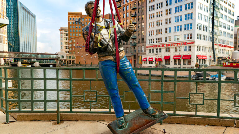 Satire news: milwaukee removes fonzie statue amid reckoning with greaser past