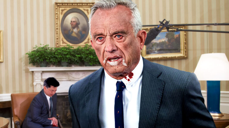 Satire news: rabid rfk jr. bites foreign dignitary