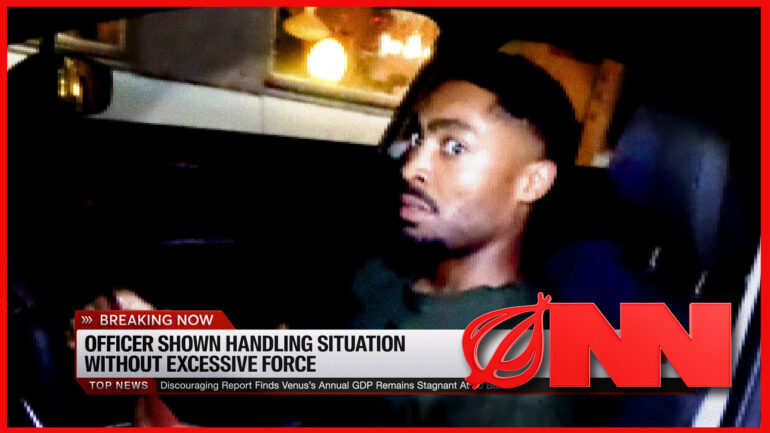 Satire news: shocking video captures calm police officers handling situation