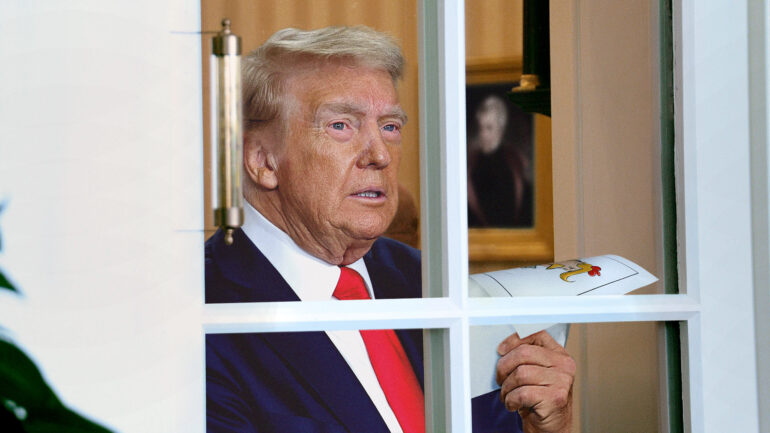 Satire news: something forbidden stirs deep within trump after he