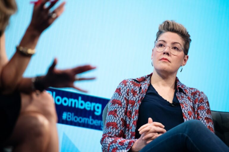 Christine Hunsicker, CEO of CaaStle Inc., at the Bloomberg Breakaway CEO Summit.