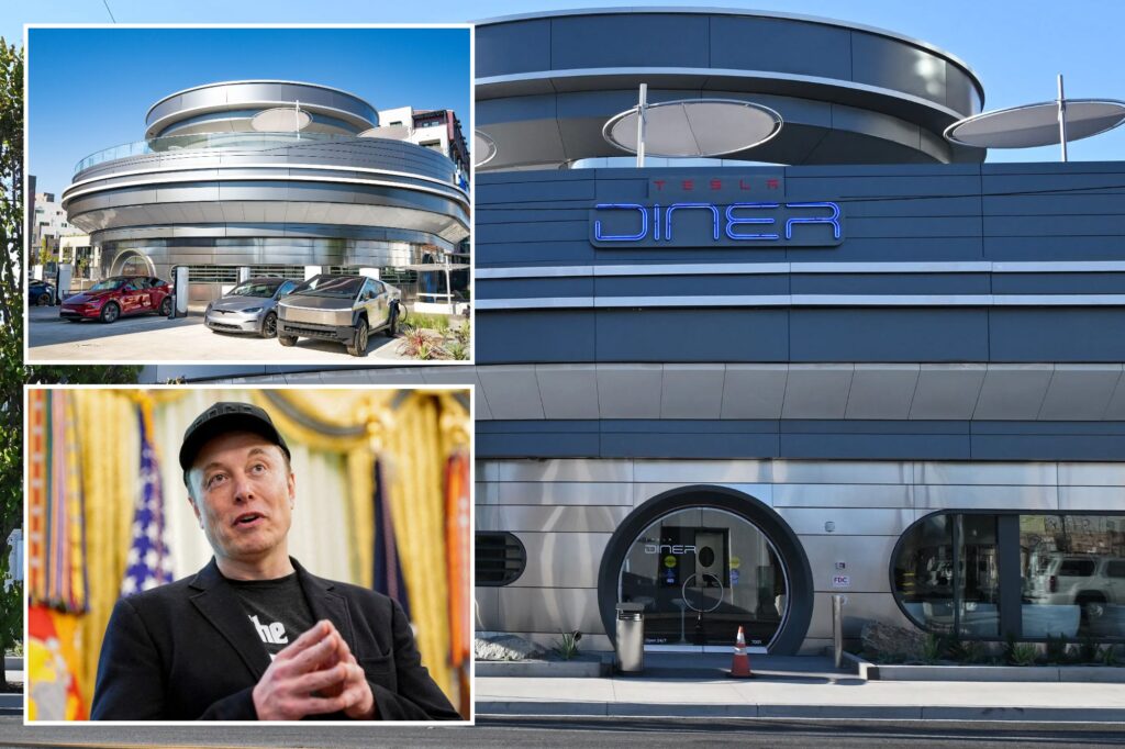 Science & tech: elon musk praises retro futuristic tesla diner as