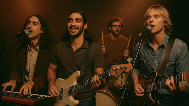 The Velvet Sundown playing 'live'