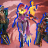Marvel Rivals Phoenix, Namor and Rocket posing side by side