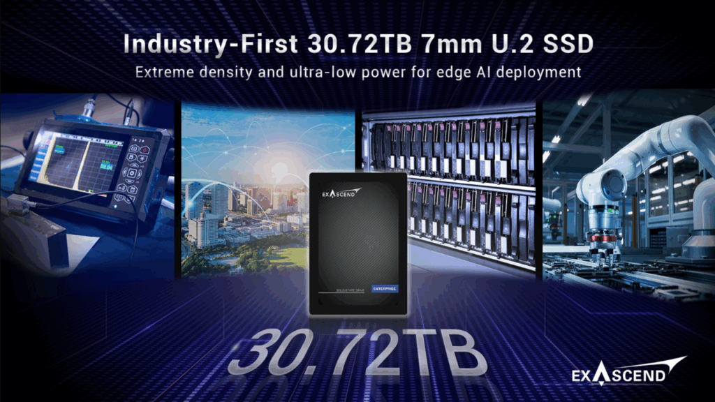 Science & tech: move over samsung and kioxia, exascend’s 30.72tb
