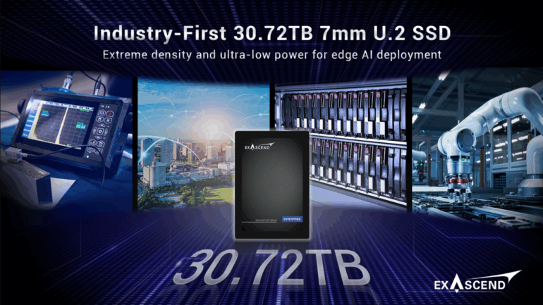 Science & tech: move over samsung and kioxia, exascend’s 30.72tb