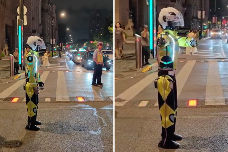 Science & tech: real life 'robocop' makes debut in shanghai