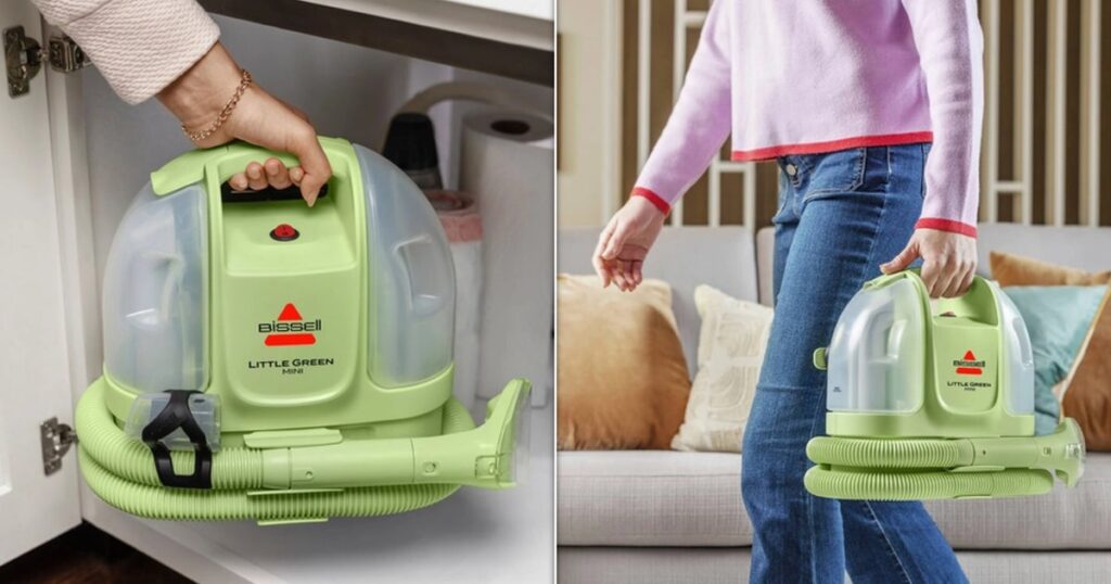 Travel & lifestyle: bissell little green mini portable carpet cleaner