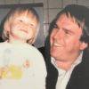 The author and her dad in the mid-1980s.