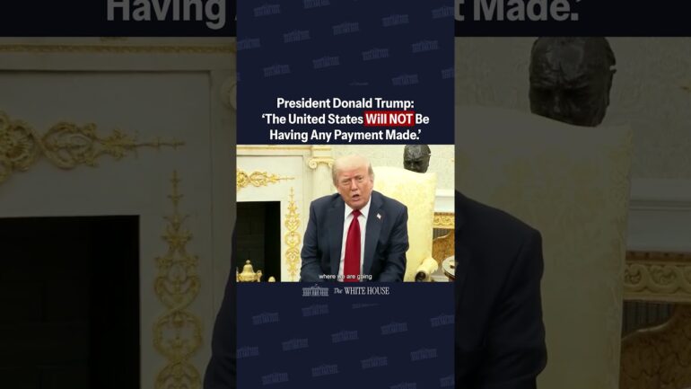 POTUS on Sending Europe Weapons: "The United States will NOT be having any payment made."