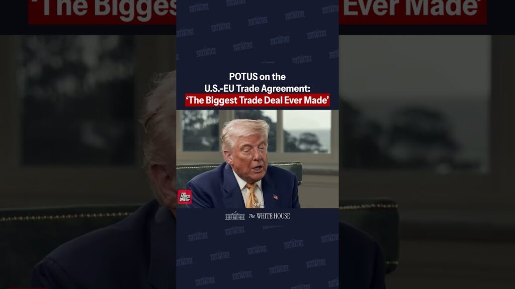 POTUS the U.S.-EU trade agreement: "It's certainly the biggest trade deal ever made..."