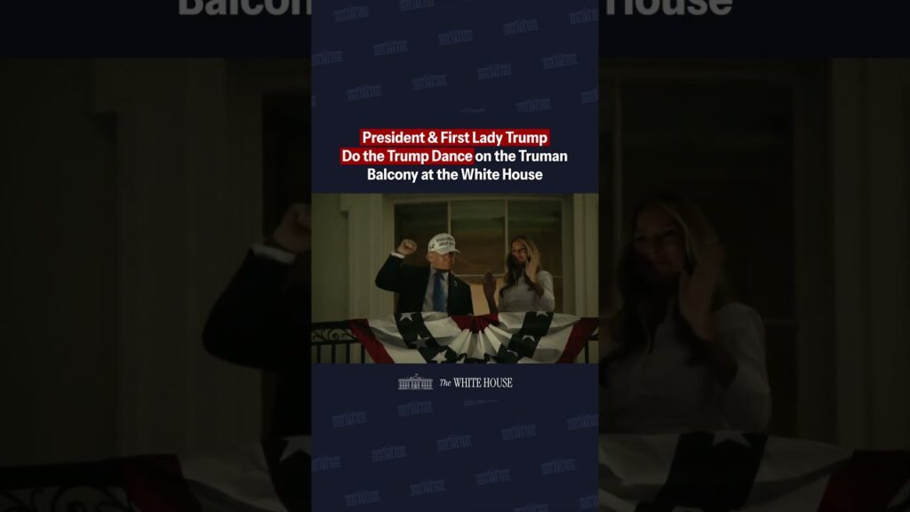 President & First Lady Trump Do the Trump Dance on the Truman Balcony at the White House