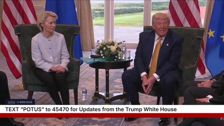 President Trump Meets with the President of the European Commission