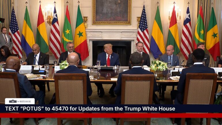 President Trump Participates in a Multilateral Lunch with African Leaders