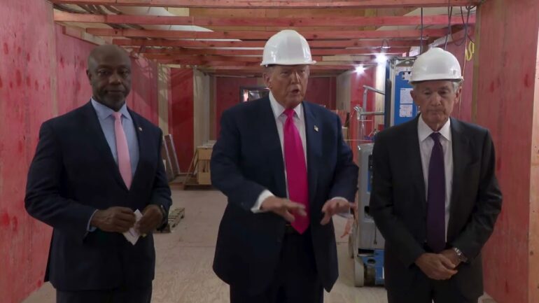 President Trump Tours the Federal Reserve