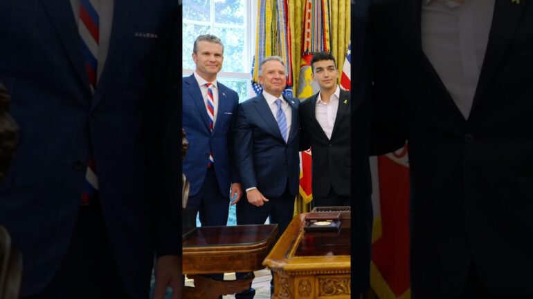 President Trump Welcomes Edan Alexander to the Oval Office
