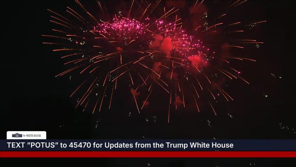 President Trump and the First Lady Attend the Fourth of July Celebration