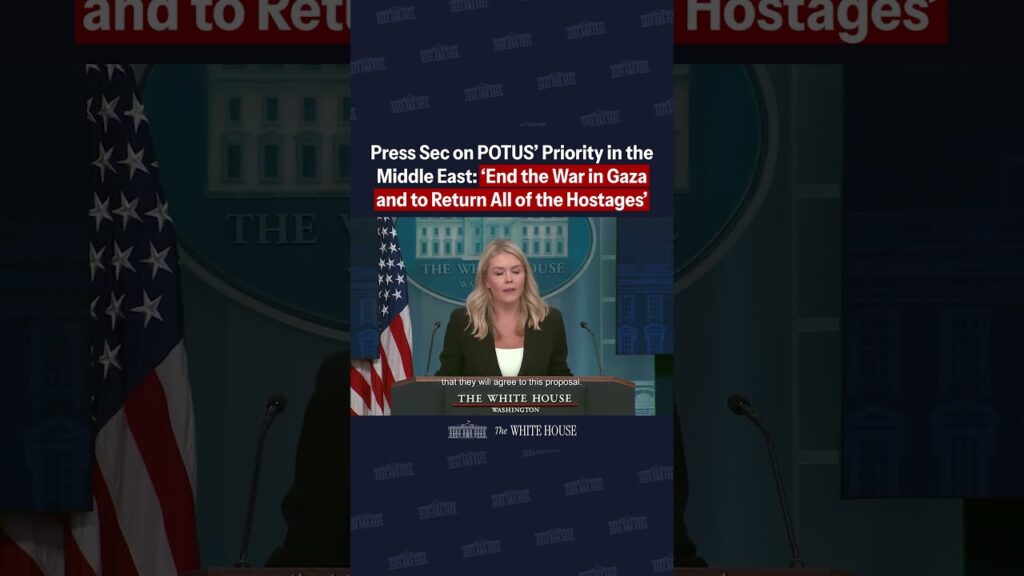 Press Sec on POTUS' Middle East Priority: "End the war in Gaza and to return all of the hostages."