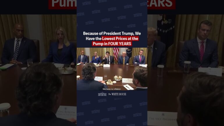 Secretary Burgum: "These were the lowest gas prices at the pump in four years..."