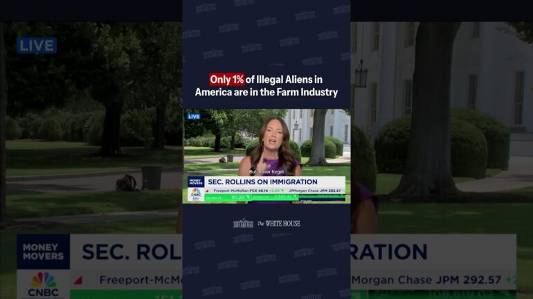 Secretary Rollins: "Of the millions of illegal aliens...only 1% of those are in the farm industry."
